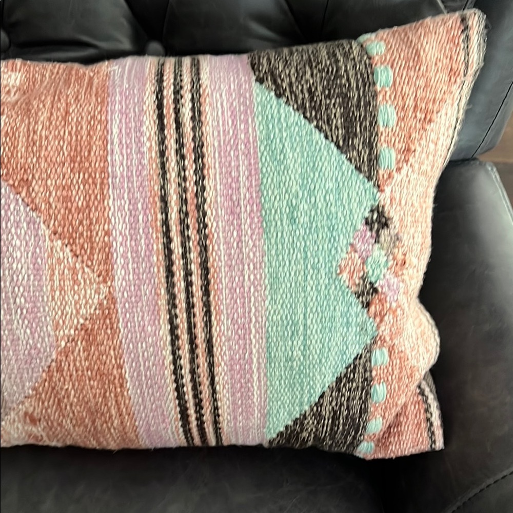 World Market Boho Geometric Patterned Throw Pillow - Picture 4 of 5
